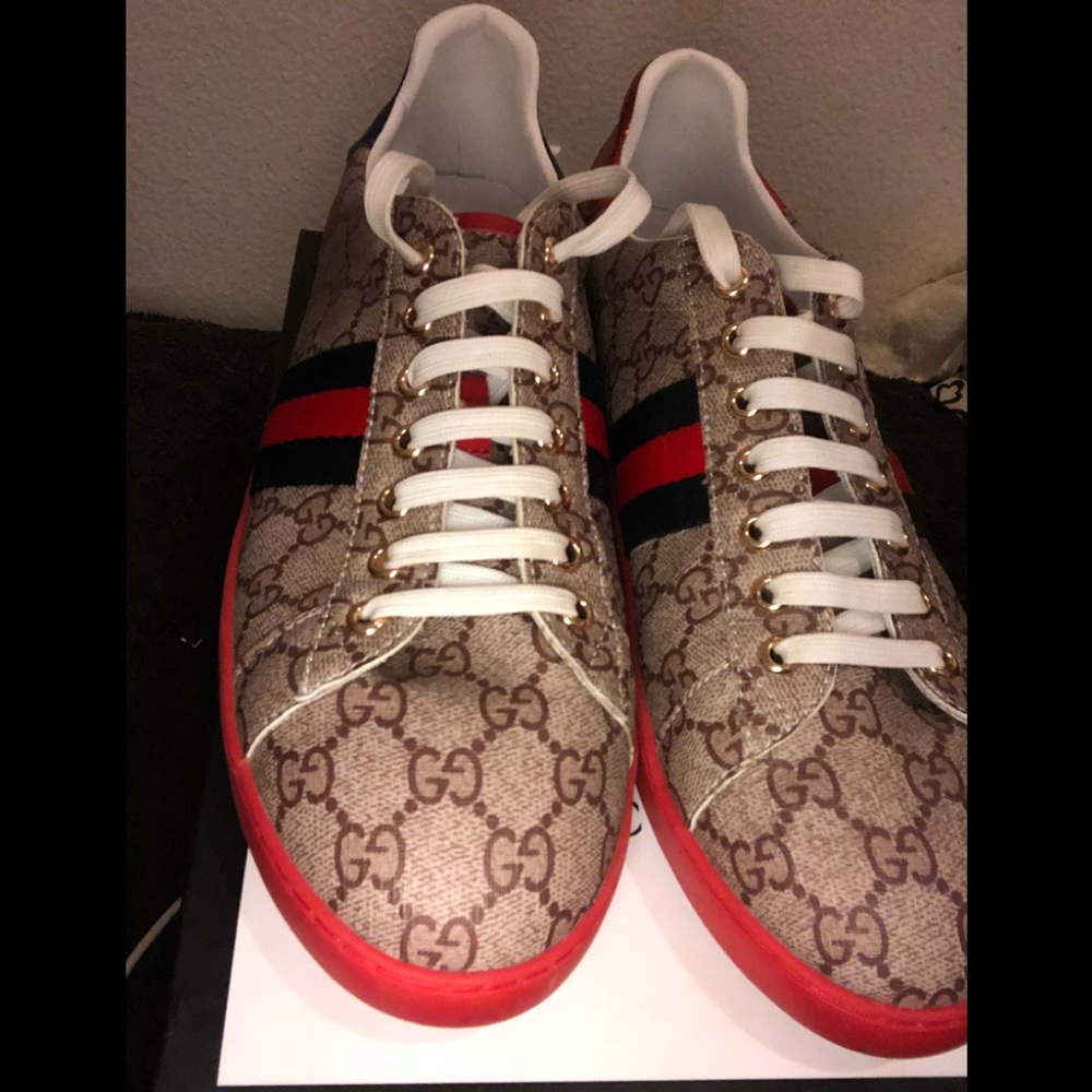 Gucci ace sneakers brown